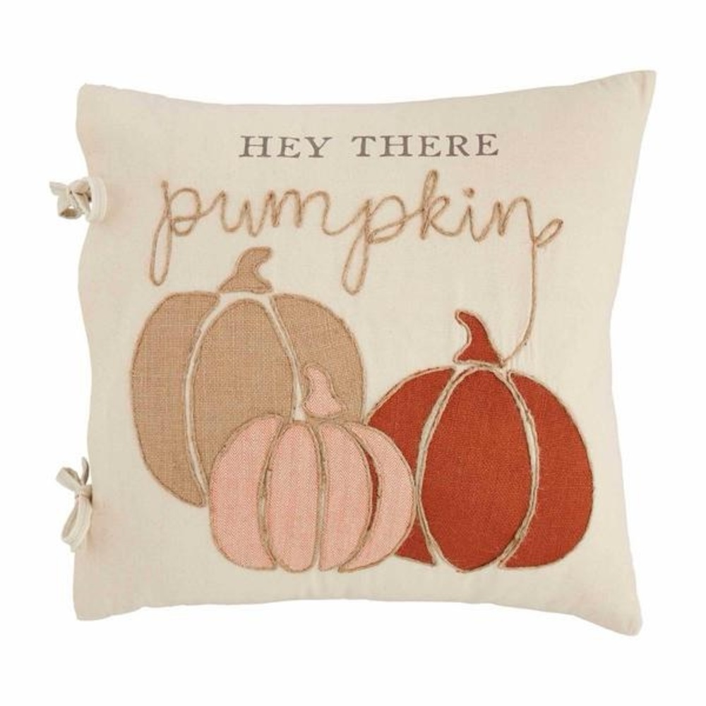NWT Extra Large 20” Square Gorgeous Mud Pie Pumpkin Throw Pillow for Fall